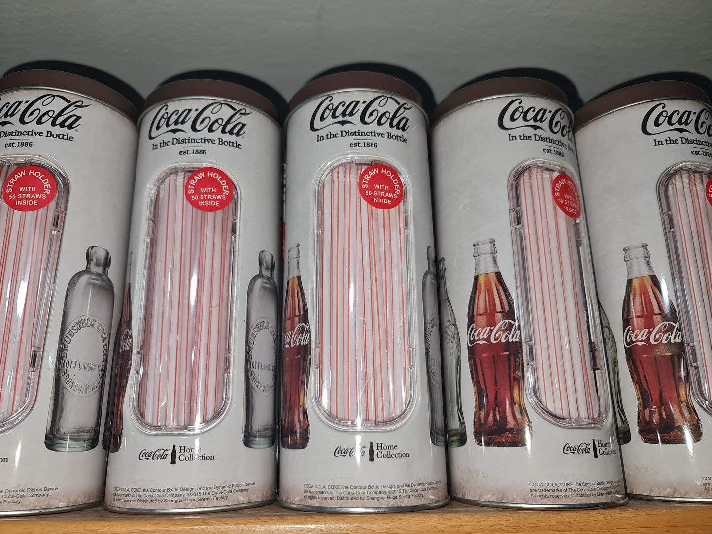 Lot of 25 units Vintage Jar for Coca-Cola Straws