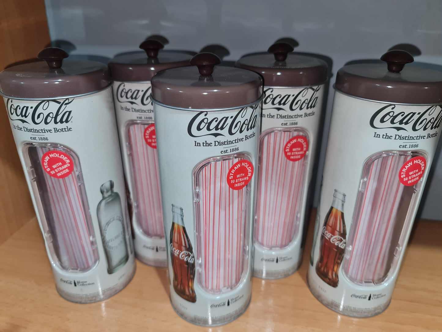 Lot of 25 units Vintage Jar for Coca-Cola Straws