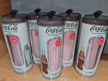Lot of 25 units Vintage Jar for Coca-Cola Straws