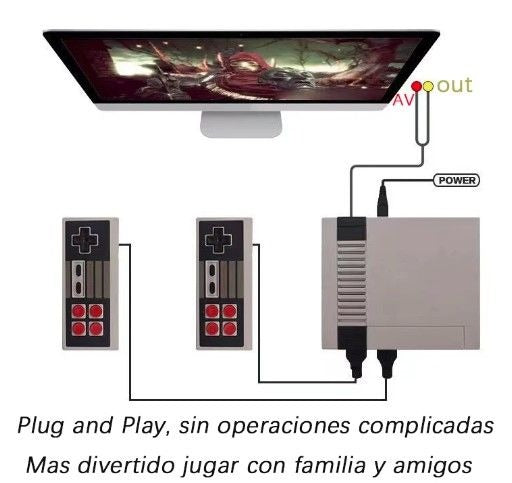 CONSOLA CLÓNICA NES MINI 620 JUEGOS