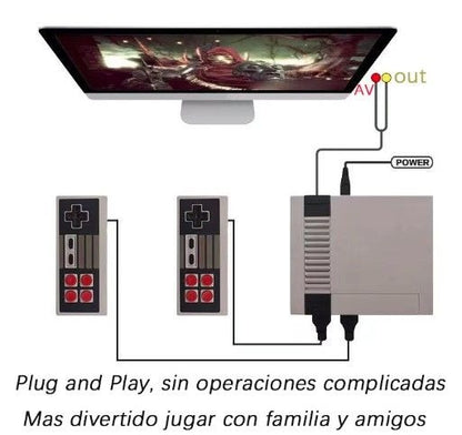 CONSOLA CLÓNICA NES MINI 620 JUEGOS