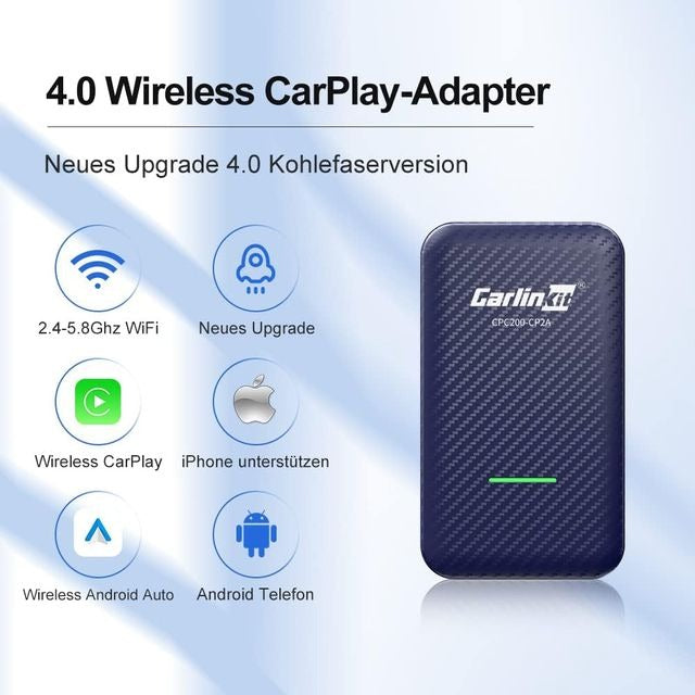Carlinkit 4.0 Adaptador inalámbrico Apple CarPlay