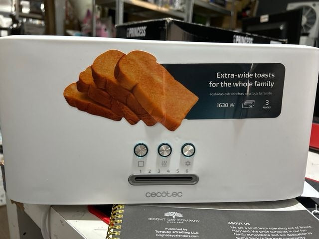 Cecotec Tostadora Toast&Taste 16000 Extra Doble White. 1630 W
